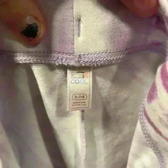 Girls 32 Degree Tie Dye Purple Athletic Shorts Small - Picture 2 of 3